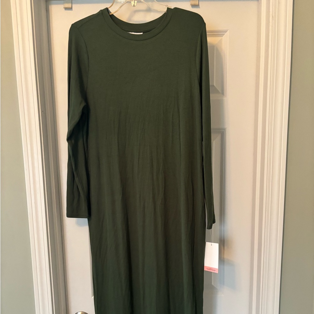 Motherhood Maternity Olive Long Sleeve Dress